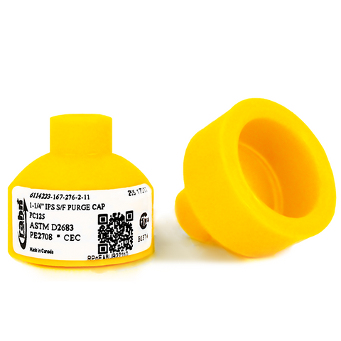 SF IPS PURGE CAP (0.5"CTS PORT) GAS MDPE